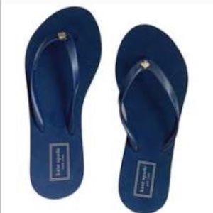 New*Kate Spade Nassau Blue Flip Flops